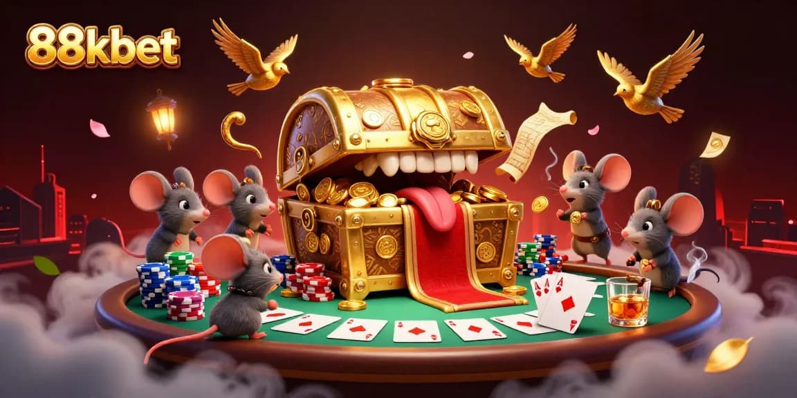 Experience thrilling gaming action at 88kbet's vibrant casino scene with dynamic treasures and rich gameplay.