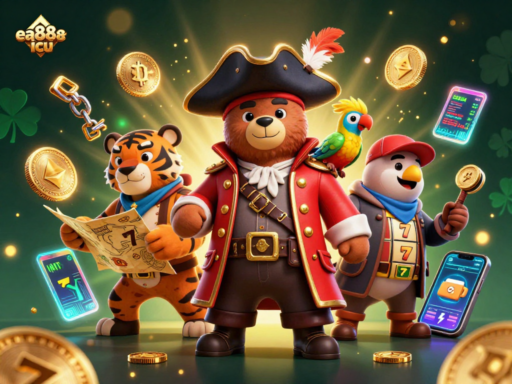 Play exciting games at ea88 icu with dynamic 3D casino visuals featuring iconic characters.